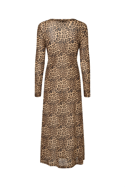 Lollys Laundry LoganLL Maxi Kjole Leopard Print - Shop Online Hos Blossom