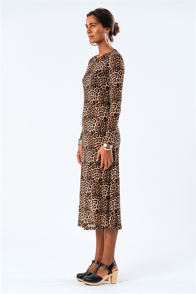 Lollys Laundry LoganLL Maxi Kjole Leopard Print - Shop Online Hos Blossom