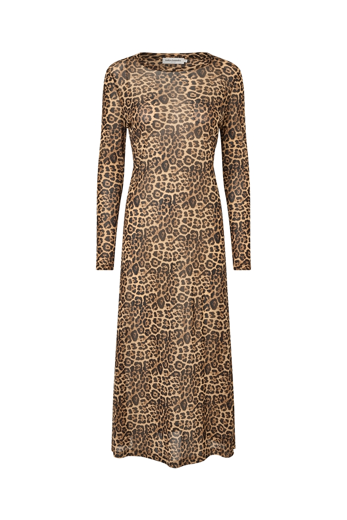 Lollys Laundry LoganLL Maxi Kjole Leopard Print - Shop Online Hos Blossom