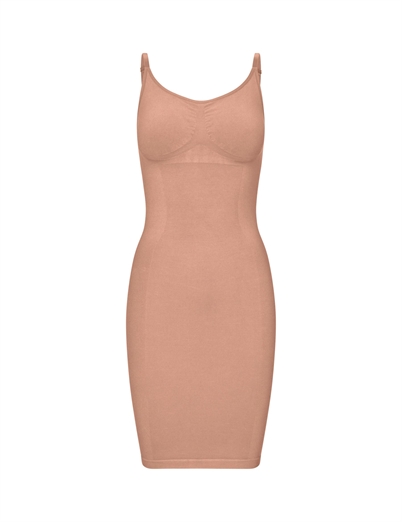 Lykkeland Atelier Second Skin Slip Kjole Tan Shop Online Hos Blossom