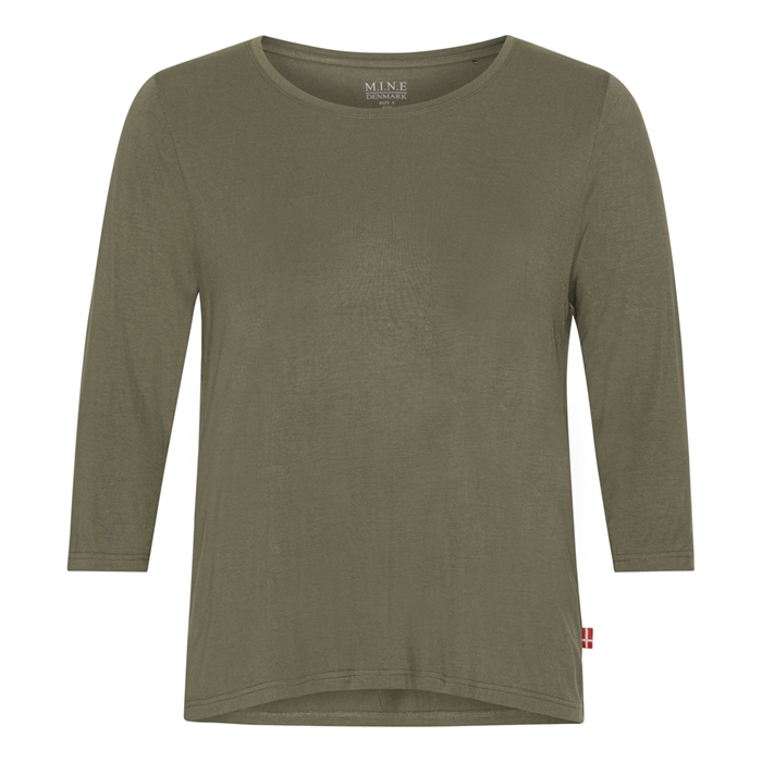 M.I.N.E Denmark Amalie Blouse Army - Shop Online Her