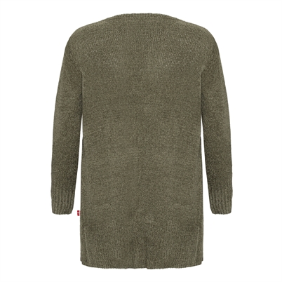 M.I.N.E Denmark Line knit Cardigan Long Army - Shop Online Her