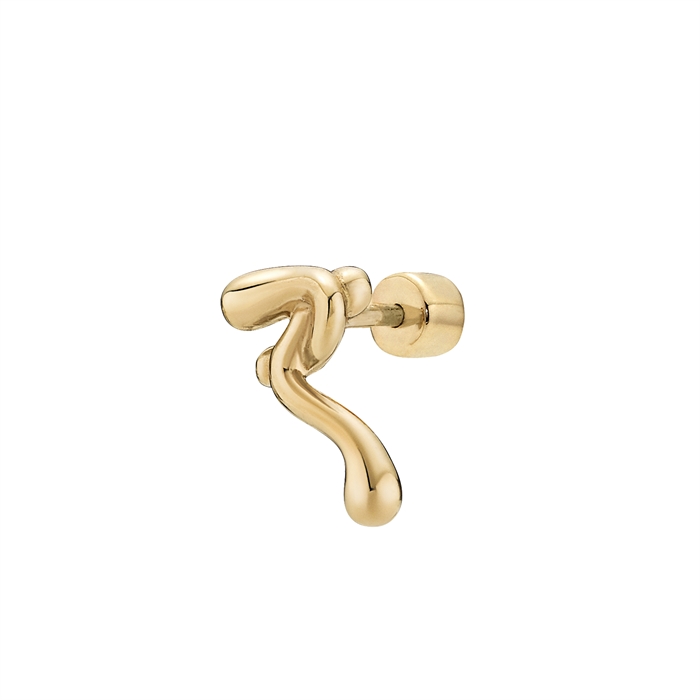 Maria Black Powderpuff Stud Ørering Gold Shop Online Hos Blossom