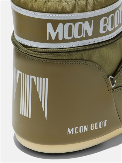 Moon Boot Icon Low Nylon Støvler Khaki Shop Online Hos Blossom