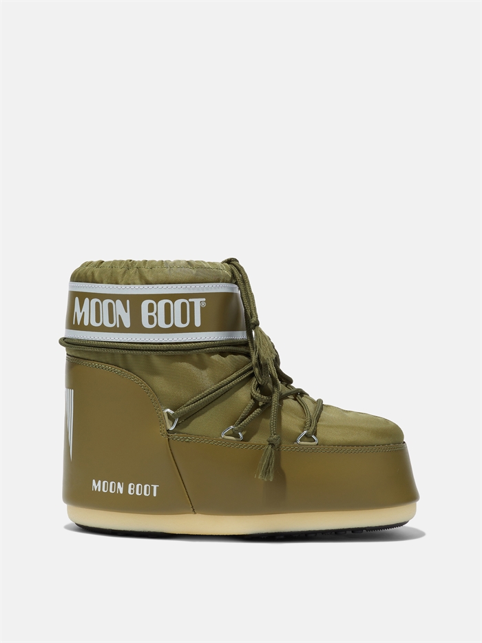 Moon Boot Icon Low Nylon Støvler Khaki Shop Online Hos Blossom