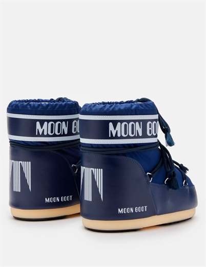 Moon Boot Icon Low Nylon Støvler Blue - Shop Online Her