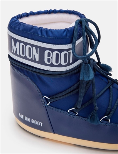 Moon Boot Icon Low Nylon Støvler Blue - Shop Online Her