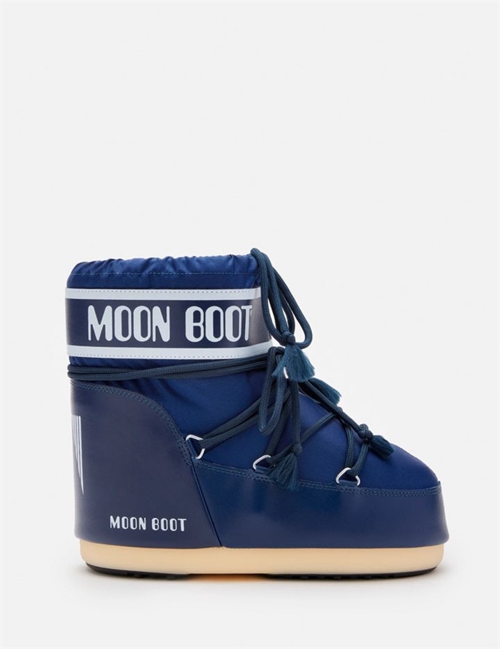 Moon Boot Icon Low Nylon Støvler Blue - Shop Online Her