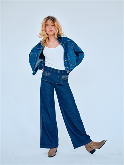 Mos Mosh MMColette Axelia Jeans Dark Blue - Shop Online