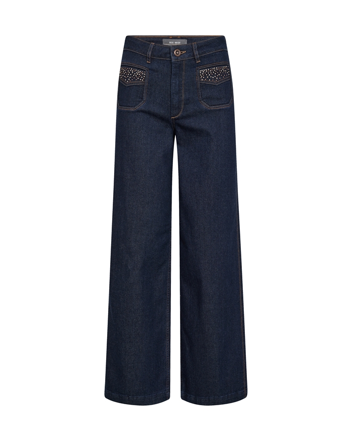 Mos Mosh MMColette Axelia Jeans Dark Blue - Shop Online