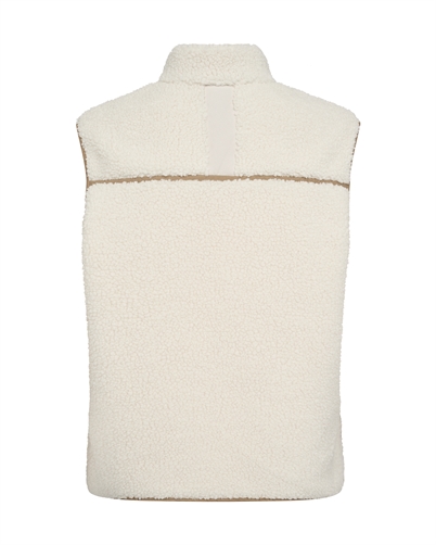 Mos Mosh MMRowe Teddy Vest Ecru - Shop Online