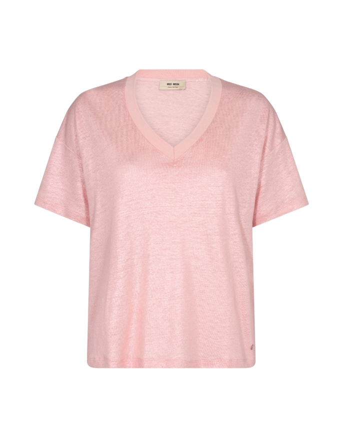 Casa T-shirt Foil T-shirt Silver Pink - Shop Mos Mosh
