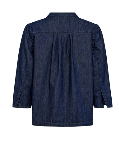 Mos Mosh MMBani Demin Bluse Dark Blue - Shop Online Her