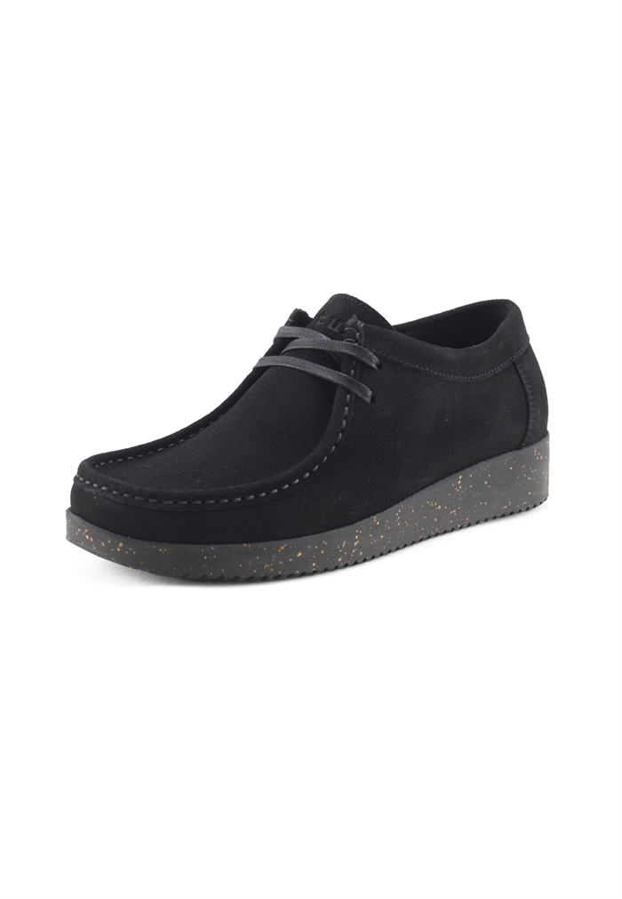 Nature Footwear Alba Suede Sko Black - Shop Online Her