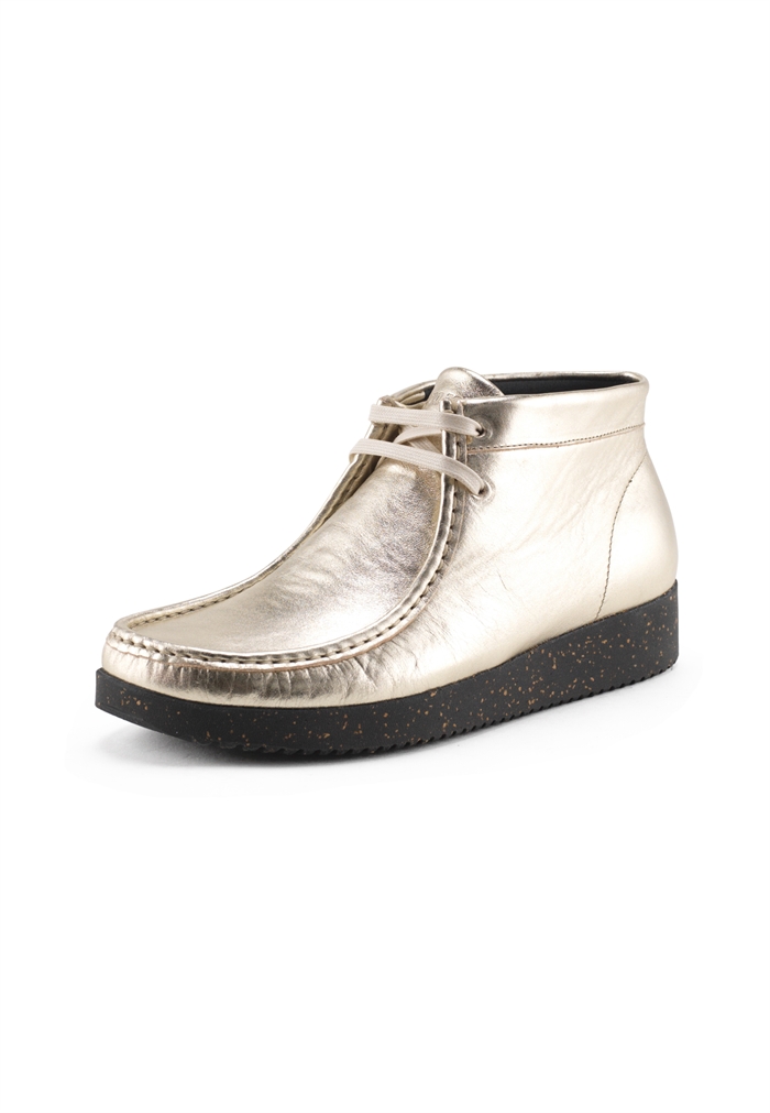 Nature Footwear Ellen metallic Suede Sko Gold - Shop Online Her