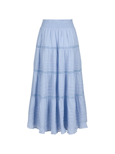 Neo Noir Felicia Voile Nederdel Light Blue Shop Online Hos Blossom