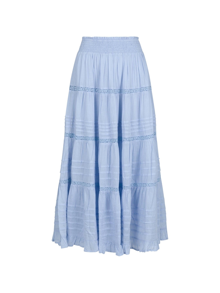 Neo Noir Felicia Voile Nederdel Light Blue Shop Online Hos Blossom