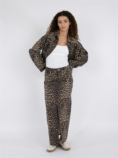 Neo Noir Frankie Leopard Nederdel Leopard-Shop Online Hos Blossom