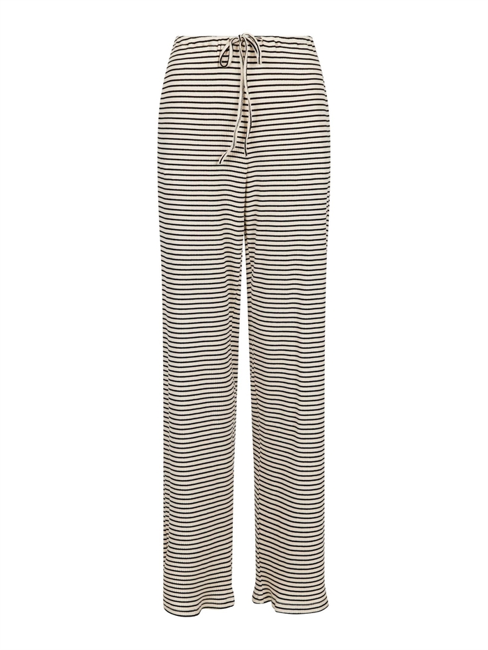 Neo Noir Geri Stripe Bukser Sand Shop Online Hos Blossom