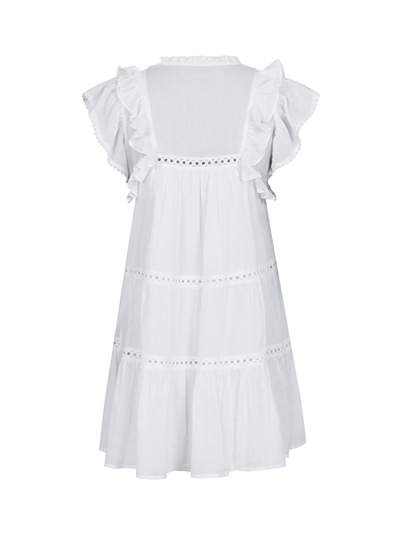 Neo Noir Jamma S Voile Kjole White Shop Online Hos Blossom