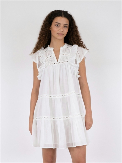 Neo Noir Jamma S Voile Kjole White Shop Online Hos Blossom