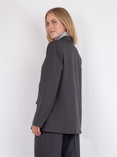 Neo Noir Jay Melange Blazer Dark Grey-Shop Online Hos Blossom