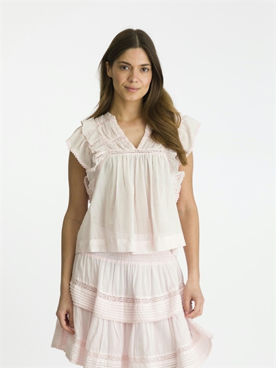 Neo Noir Jayla Voile Top Light Pink Shop Online Hos Blossom