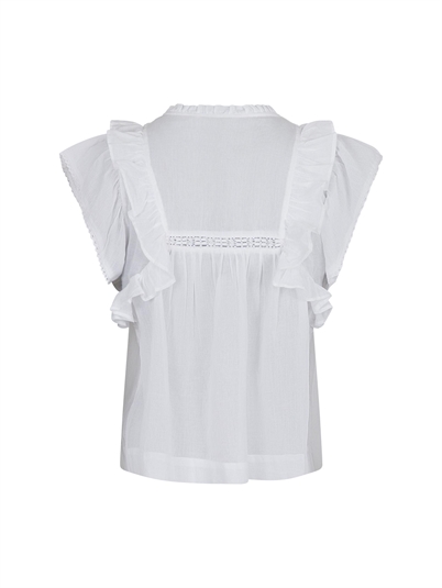 Neo Noir Jayla Voile Top White Shop Online Hos Blossom