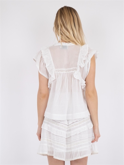 Neo Noir Jayla Voile Top White Shop Online Hos Blossom