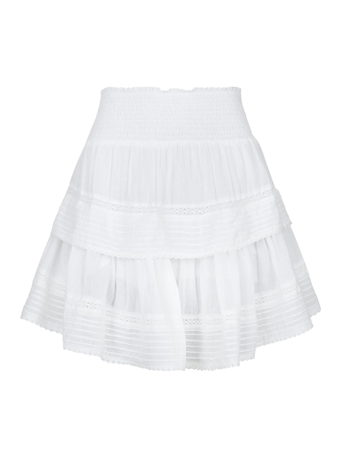 Neo Noir Kenia Voile Nederdel White Shop Online Hos Blossom