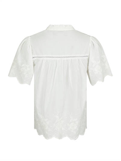 Neo Noir Micheline Emb Bluse Off White Shop Online Hos Blossom