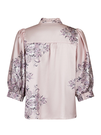 Neo Noir Roselle Paisley Border Bluse Dusty Rose Shop Online Hos Blossom