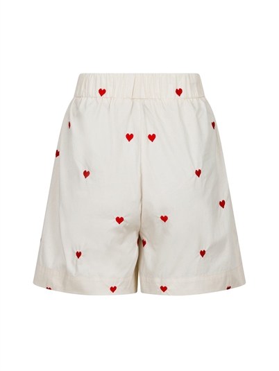 Neo Noir Sakuri Hearts Shorts Creme Shop Online Hos Blossom