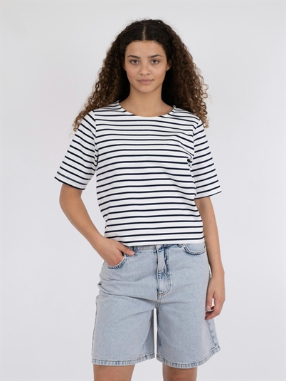 Neo Noir Soanie Stripe T-shirt Navy Shop Online Hos Blossom