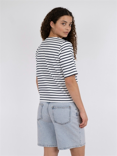 Neo Noir Soanie Stripe T-shirt Navy Shop Online Hos Blossom