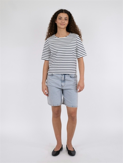 Neo Noir Soanie Stripe T-shirt Navy Shop Online Hos Blossom