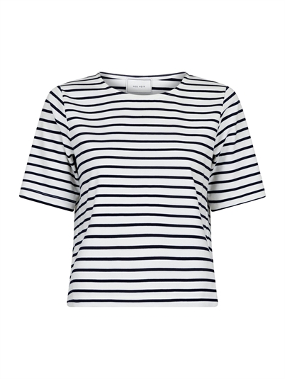 Neo Noir Soanie Stripe T-shirt Navy Shop Online Hos Blossom