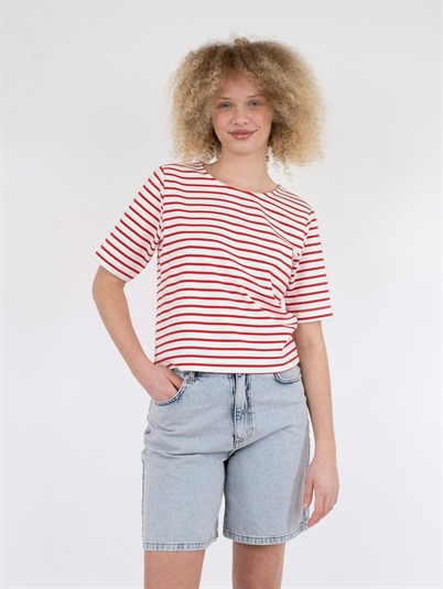 Neo Noir Soanie Stripe T-shirt Red Shop Online Hos Blossom