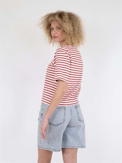 Neo Noir Soanie Stripe T-shirt Red Shop Online Hos Blossom