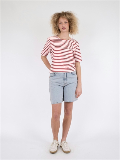 Neo Noir Soanie Stripe T-shirt Red Shop Online Hos Blossom