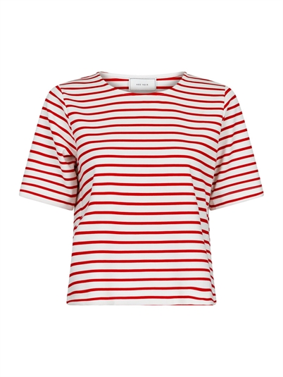 Neo Noir Soanie Stripe T-shirt Red Shop Online Hos Blossom