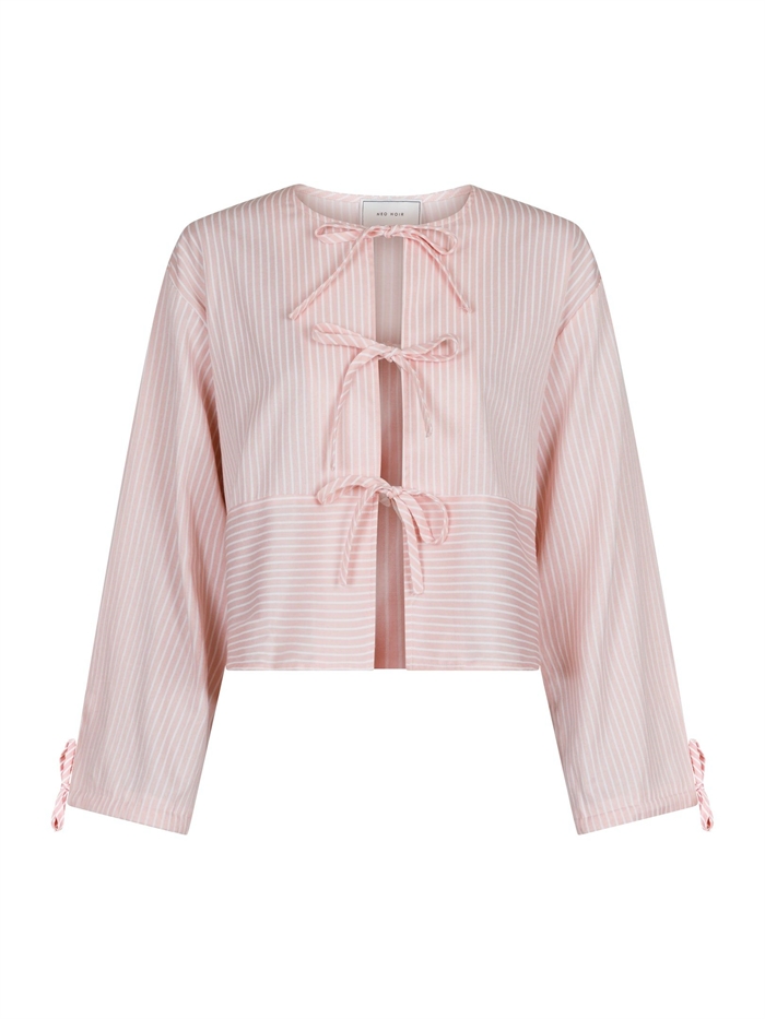 Wanda Stripe Skjorte Light Pink-Shop Neo Noir Her