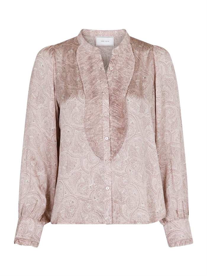 Zola Flowy Paisley Bluse Dusty Rose - Shop Neo Noir Her