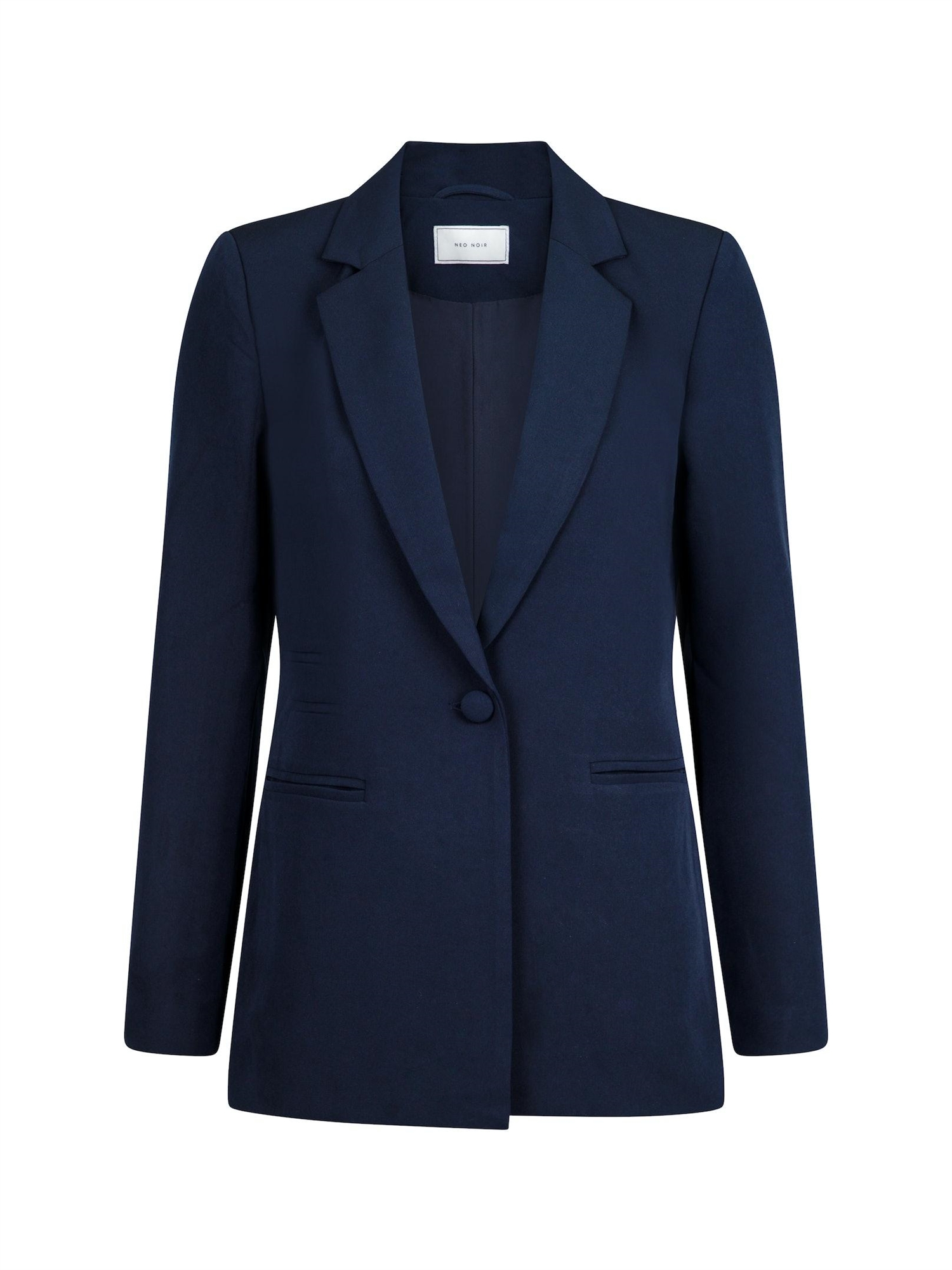 Avery Woven Blazer Dark Navy - Shop Neo Noir Nyheder