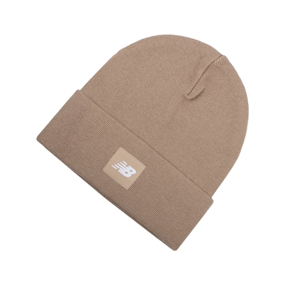 New Balance Knit Cuffed Beanie Sand - Shop Online Her