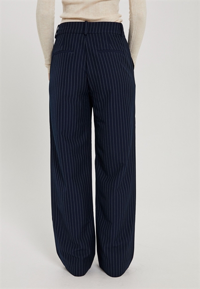 Norr Neo Bukser Navy Pinstripe - Shop Online Her