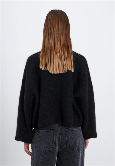 Norr Hazina Knit Cardigan Black - Shop Online Hos Blossom