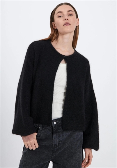 Norr Hazina Knit Cardigan Black - Shop Online Hos Blossom