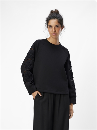 Object Objdorina Sweatshirt Black - Shop Online Hos Blossom