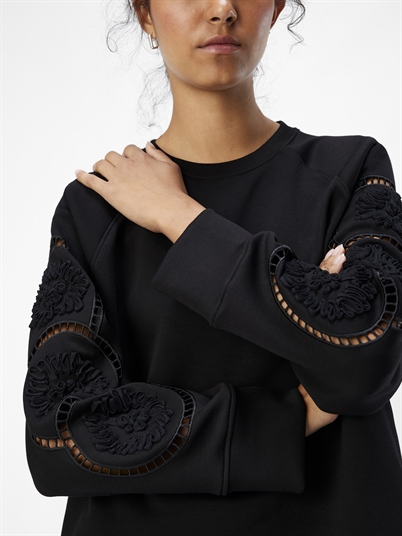 Object Objdorina Sweatshirt Black - Shop Online Hos Blossom